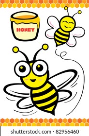 Honey, Bees & Honey Comb