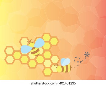 Honey bees live in their hive
