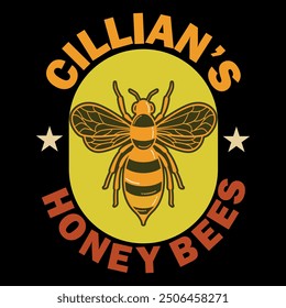 CILLIAN’S HONEY BEES WITH PATCHES FOR T-SHIRTS AND OTHER USES