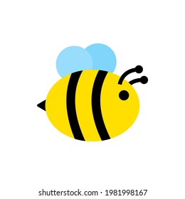 Honey bees play a part in every aspect of the ecosystem, support the growth of trees, flowers, and other plants, which serve as food, critical to the environment. (Illustration on white background)