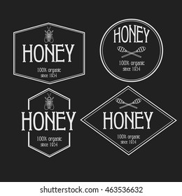 Honey and bees vector badges and labels for any use
banner for jar of honey. tag or label  for jar of honey.
emblem or logo  for jar of honey.