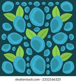 Honey berry flat vector illustration. Cute natural honey berry fruit cartoon vector illustration for graphic design and decorative element