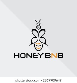 Honey BNB Nice Logo Design svg