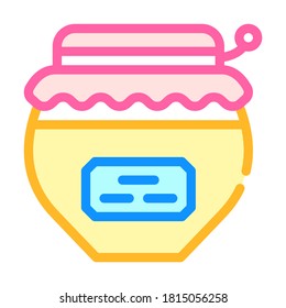 vector de icono del color de la botella de miel. signo de botella de miel. ilustración de símbolo aislado