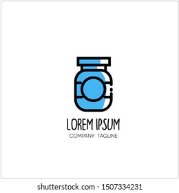 honey bottle logo design vector,honey bottle icon