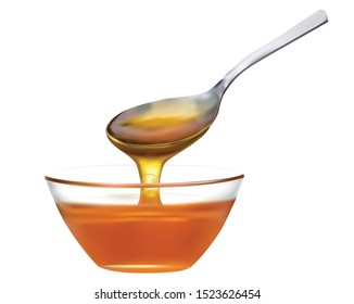 honey bowl, against a white background