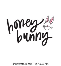 Honey Bunny Easter rabbit illustration
