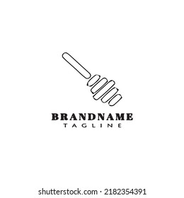 honey cartoon design logo template icon black modern vector illustration