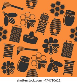 Honey color collage