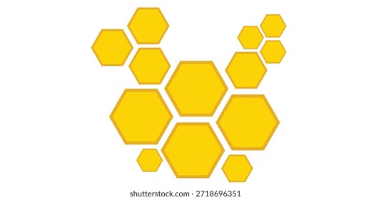 design de vetor de símbolo de padrão de fundo pente de mel