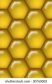 Honey Comb Background (Vector)