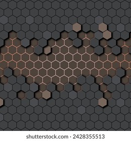 Honey comb background. Vector illustration background. 