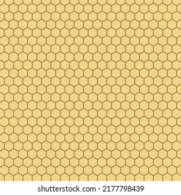 Honey comb background wallpaper. Simple vector pattern illustration of honeycomp cells
