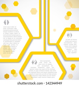 Honey comb banners - vector illustration