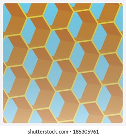 Honey comb cells background