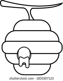 Honey Comb Coloring Book Design