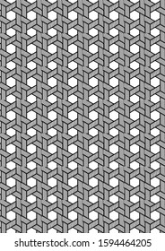 honey comb geometric patter vector