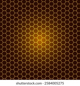 Honey Comb Glow Vector Background