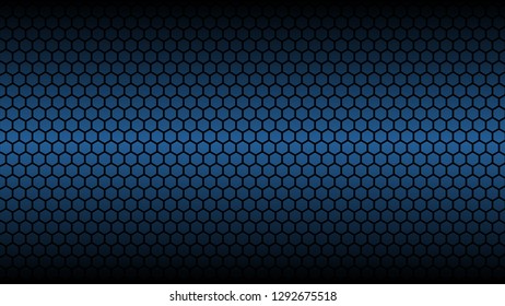 Honey Comb Hexagon Pattern Blue Design Vector