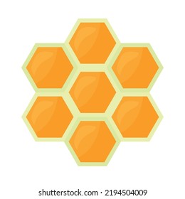 honey comb icon on white background