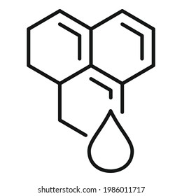 Icono de peine de miel. Símbolo del vector del peine de la miel para diseño web aislado en fondo blanco
