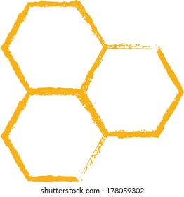 honey comb icon vector