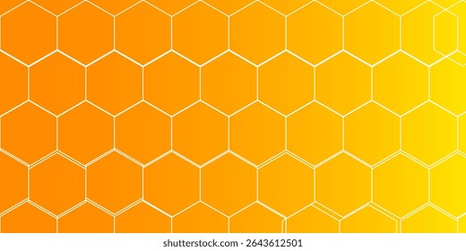 honey comb illustration on white background. hexagon