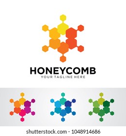 Honey Comb Logo Template Design Vector, Emblem, Design Concept, Creative Symbol, Icon