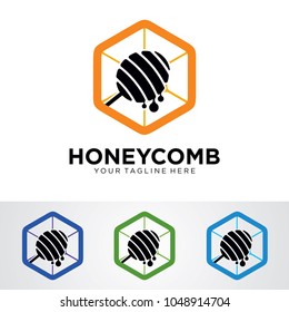 Honey Comb Logo Template Design Vector, Emblem, Design Concept, Creative Symbol, Icon
