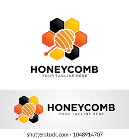 Honey Comb Logo Template Design Vector, Emblem, Design Concept, Creative Symbol, Icon