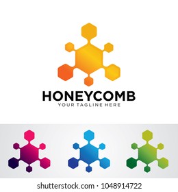 Honey Comb Logo Template Design Vector, Emblem, Design Concept, Creative Symbol, Icon