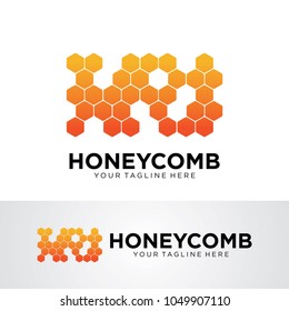 Honey Comb Logo Template Design Vector, Emblem, Design Concept, Creative Symbol, Icon