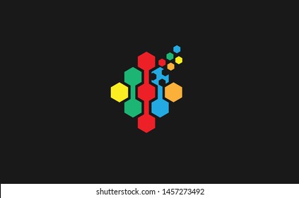 Honey Comb Logo Template Design Vector, Emblem, Honey Design Concept, Creative Symbol