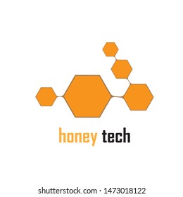 Honey Comb Logo Template Design Vector. Emblem, Design Concept, Creative Symbol,Icon
