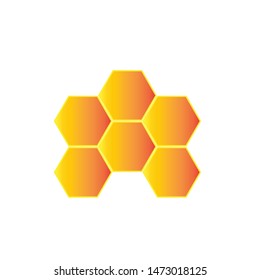 Honey Comb Logo Template Design Vector. Emblem, Design Concept, Creative Symbol,Icon
