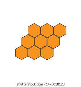 Honey Comb Logo Template Design Vector. Emblem, Design Concept, Creative Symbol,Icon

