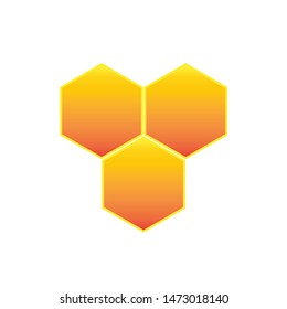 Honey Comb Logo Template Design Vector. Emblem, Design Concept, Creative Symbol,Icon
