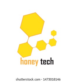 Honey Comb Logo Template Design Vector. Emblem, Design Concept, Creative Symbol,Icon
