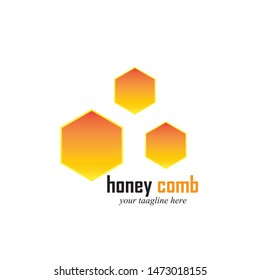 Honey Comb Logo Template Design Vector. Emblem, Design Concept, Creative Symbol,Icon
