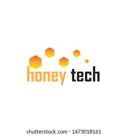 Honey Comb Logo Template Design Vector. Emblem, Design Concept, Creative Symbol,Icon
