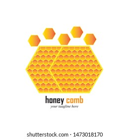 Honey Comb Logo Template Design Vector. Emblem, Design Concept, Creative Symbol,Icon
