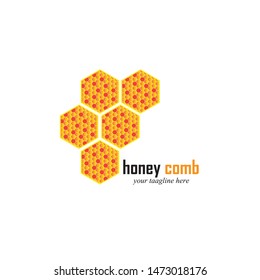 Honey Comb Logo Template Design Vector. Emblem, Design Concept, Creative Symbol,Icon
