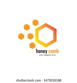 Honey Comb Logo Template Design Vector. Emblem, Design Concept, Creative Symbol,Icon
