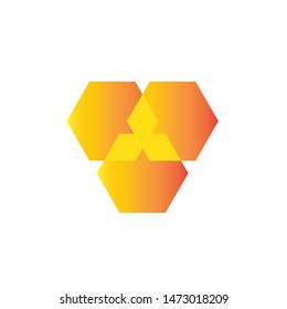 Honey Comb Logo Template Design Vector. Emblem, Design Concept, Creative Symbol,Icon

