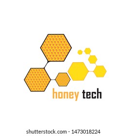 Honey Comb Logo Template Design Vector. Emblem, Design Concept, Creative Symbol,Icon
