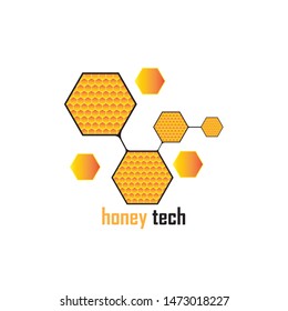 Honey Comb Logo Template Design Vector. Emblem, Design Concept, Creative Symbol,Icon
