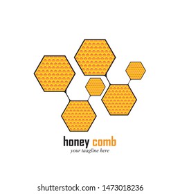 Honey Comb Logo Template Design Vector. Emblem, Design Concept, Creative Symbol,Icon

