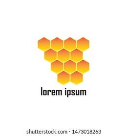 Honey Comb Logo Template Design Vector. Emblem, Design Concept, Creative Symbol,Icon
