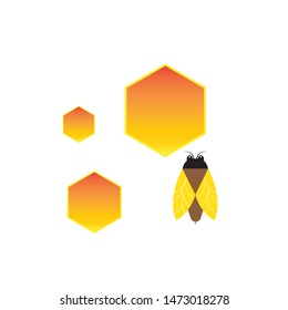 Honey Comb Logo Template Design Vector. Emblem, Design Concept, Creative Symbol,Icon
