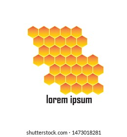 Honey Comb Logo Template Design Vector. Emblem, Design Concept, Creative Symbol,Icon
